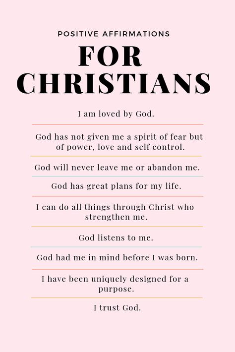 Simple examples of positive affirmations! Being intentional about saying positive things to yourself and to your kids can go a long way. Click through for even more! God Centered, Christian Affirmations, Affirmations For Kids, Ayat Alkitab, Affirmations For Women, Christian Kids, Daily Positive Affirmations, Morning Affirmations, Life Quotes Love