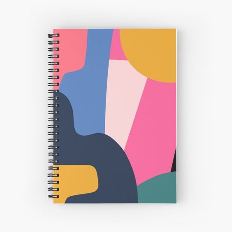 Abstract Colorful Art, Colorful Notebooks, Notebook Covers, Notebook Cover, Notebook Design, Diy Art Painting, Candy Colors, Spiral Notebook, Digital Planner