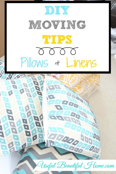 What to do with all those bulky pillows that take up too much space in your moving truck Unpacking Tips, Moving House Packing, Diy Moving, Moving Hacks Packing, Organizing For A Move, Moving Truck, Moving Packing, Cleaning Techniques, Small Space Organization