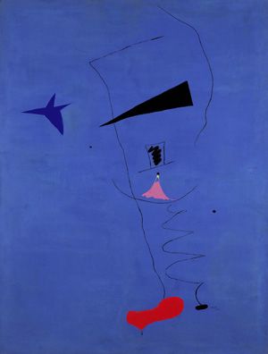 This painting (Etoile Bleue) was sold for $37m. Excuse me while I burn all my art supplies. - Imgur Joan Miró I Ferrà, Miro Paintings, Joan Miro Paintings, Yves Klein, Most Famous Paintings, Spanish Painters, Joan Miro, Arte Inspo, Mark Rothko
