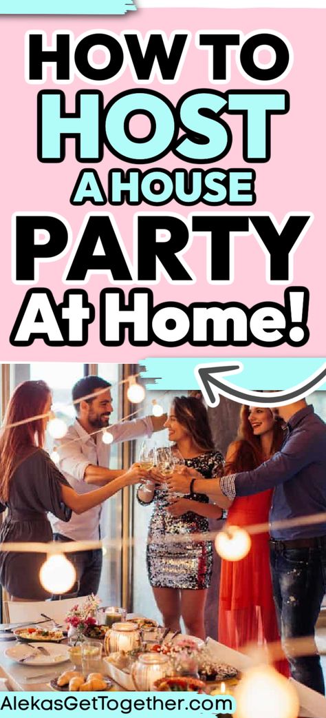 Throwing a party at home can be stressful if not planned properly. But have no fear, throwing a good party is what I LIVE for. So allow me to share my best hosting tips and hosting ettiquete with you so you can throw the best house party ever! Preparing For A Party At Home, Tips For Hosting A Party, How To Throw A Party, House Party Food, House Party Ideas, House Party Essentials, House Party Aesthetic, Home Party Ideas, House Party Decorations