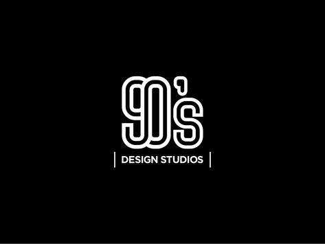90's Design Studio Logo by Annas Arar Logos, 90 Logo Design, 90s Logo Design, 90s Logos Graphic Design, Hiphop Logo, 80s Font, 90 Design, Basters, Logo B