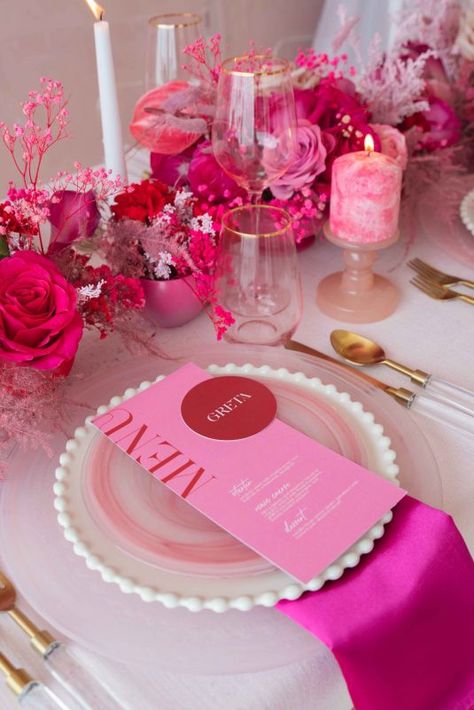 Pink Party Theme, Valentines Brunch, The Barbie Movie, Valentines Party Decor, Bridal Shower Inspo, Tafel Decor, Barbie Bridal, Birthday Dinner Party, Galentines Party
