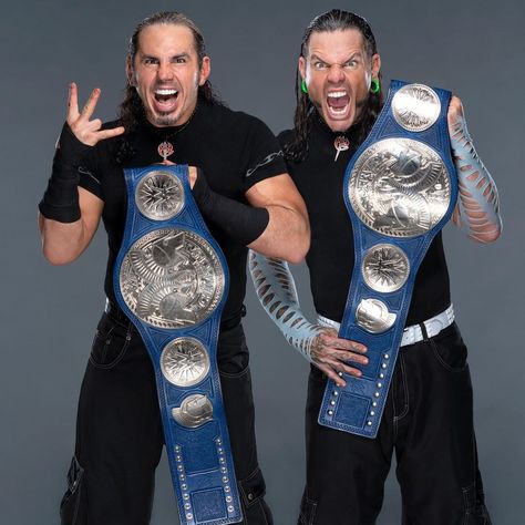 WWE on Instagram: “This ain't no #tbt, @matthardybrand and @jeffhardybrand are your #SDLive #TagTeamChampions!” Hardy Boys Wwe, Wwe Quiz, Wwe Jeff Hardy, Aj Styles Wwe, The Hardy Boyz, Le Catch, Matt Hardy, The Usos, Wwe Tag Teams