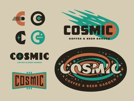 Space Packaging Design, Cosmos Logo, Brand Extension, Pintrest Logo, Best Logo Fonts, Logos Color, Fun Logo, Make A Logo, Logo Project