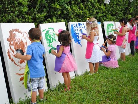 15 Awesome Outdoor Birthday Party Ideas For Kids Veselý Halloween, Kids Painting Party, Outdoors Birthday Party, Outdoor Birthday, Birthday Party Activities, Painting Party, Tag Image, Google Search Results, Festa Party