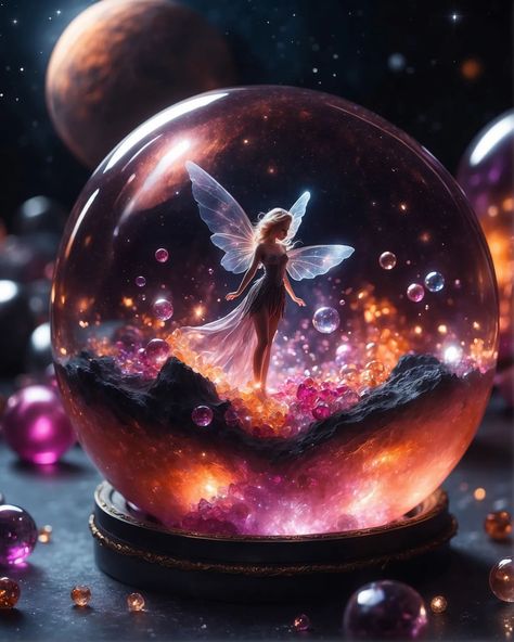 🔮✨ Enter the Enchanted Realm of Magical Glass and Crystal Balls! ✨🔮 Step into a world where wonder and enchantment intertwine! ✨🌍 These ca… | Instagram Fairy Tales, Magic Crystal Ball, Fairytale Creatures, Crystal Balls, Crystal Stones, Crystal Ball, A World, Enchanted, Clip Art