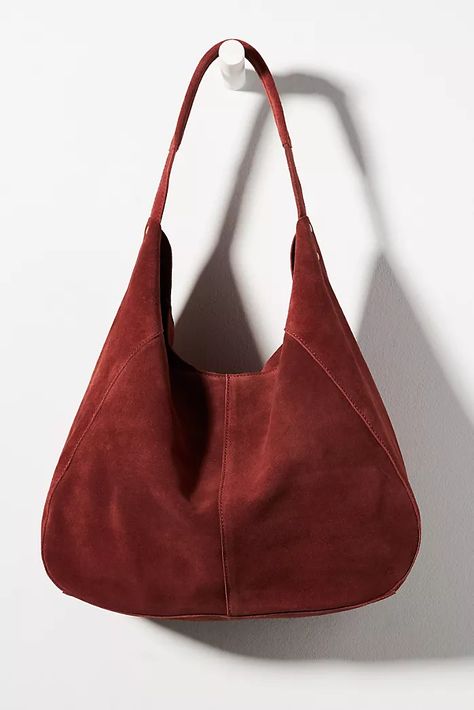 Hobo Bag Outfit, Anthropologie Purse, Anthropologie Bags, Slouchy Bag, Hobo Purses, Slouch Bags, Perfect Handbag, Vegan Leather Bag, Suede Bags