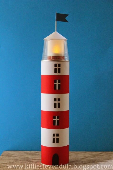 What better way to celebrate Lighthouse Day on 7th August than with some fun Lighthouse Crafts for Kids? Learn about this amazing structure as you craft along! Lighthouse Diy, Diy Lighthouse, Lighthouse Crafts, Waxed Paper, Pringles Can, Toilet Paper Roll Crafts, Paper Roll Crafts, Brick Patterns, Color Crafts