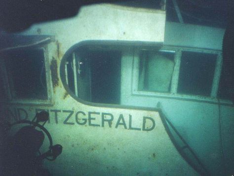 Pilot house of the sunken Edmund Fitzgerald, which sank in Lake Superior near… Edmond Fitzgerald, Great Lakes Shipwrecks, Edmund Fitzgerald, Great Lakes Ships, Lake Superior Agates, Grand Forks, Abandoned Ships, The Great Lakes, Today In History