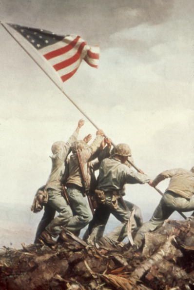 Iwo Jima Flag, Battle Of Iwo Jima, Once A Marine, Patriotic Images, Patriotic Pictures, Iwo Jima, United We Stand, United States Marine Corps, American Soldiers