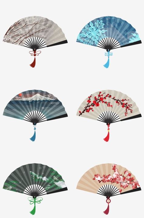Kawaii, Hand Fan Design Art, Traditional Chinese Fan, Fan Clipart, Chinese Folding Fan, Wind Fan, Dandelion Paperweight, Asian Accessories, Chinese Background
