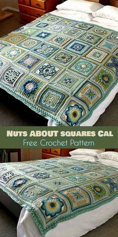 35-Square Blanket - Nuts about Squares CAL [Free Crochet Pattern] Granny Square Häkelanleitung, Motifs Granny Square, Granny Square Haken, Crochet Squares Afghan, Confection Au Crochet, Colorful Crochet, Crochet Simple, Crochet Blanket Afghan, Crochet Granny Square Blanket