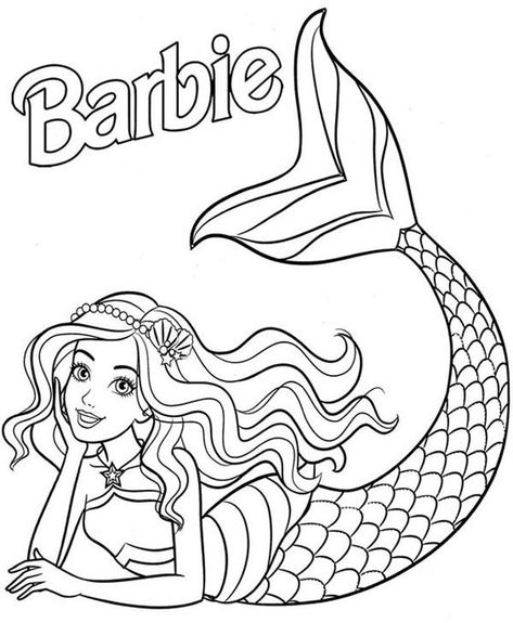 Fargelegging For Barn, Unicorn Paint, Mermaid Coloring Book, Mermaid Barbie, Barbie Coloring Pages, Disney Princess Coloring Pages, Kitty Coloring, Barbie Coloring, صفحات التلوين