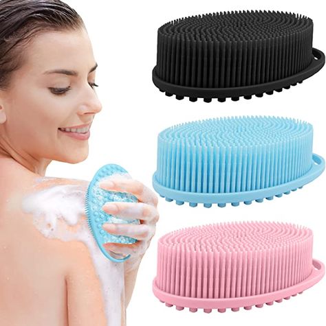 Silicone Loofah, Silicone Body Scrubber, Shower Scrubber, Shampoo Brush, Body Scrubber, Exfoliating Body Scrub, Exfoliating Scrub, Bath Brushes, Body Exfoliator