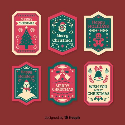 Christmas Labels, Boxing Day, Countdown Poster, Badge Collection, Christmas Badge, Merry Christmas Happy Holidays, Merry Happy, Badge Design, Christmas Stickers