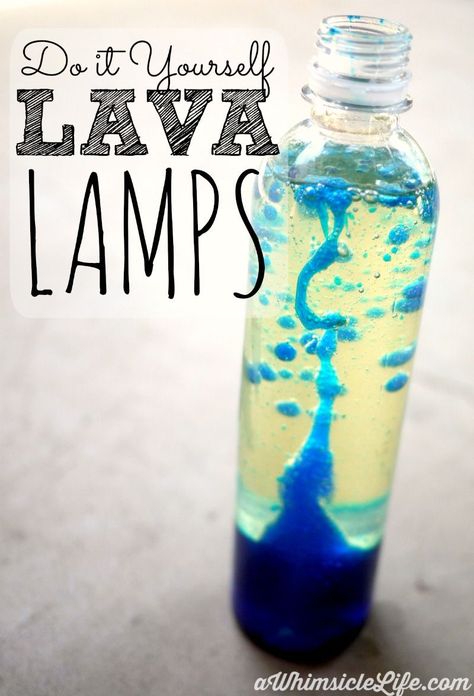 Make Your Own Lava Lamp, Vetenskapliga Experiment, Homemade Lava Lamp, Uppfostra Barn, Water Bottle Crafts, Kid Science, Empty Water Bottle, Diy Science Experiments, Hosting Tips