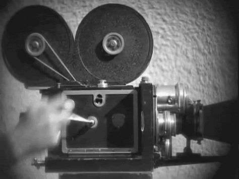 Tumblr, Film Camera, Hollywood Monsters, Alchemy Lab, Black And White Gif, Hollywood Aesthetic, 1950s Hollywood, Movie Camera, Old Camera