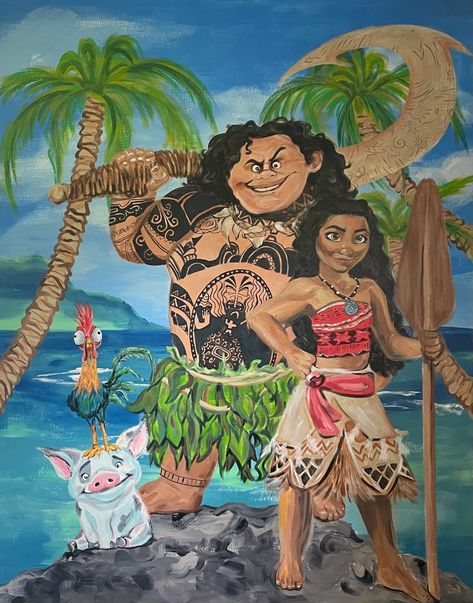 Hand painted moana disney mural #disney #art #artist #moana #wallart #mural Disney Art, Mural Disney, Disney Mural, Moana Disney, Disney Moana, Moana, Art Artist, Mural, Hand Painted