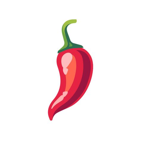 Chili Pepper Drawing, Chili Drawing, Chilli Illustration, Chili Illustration, Chilli Tattoo, Pepper Drawing, Pepper Illustration, Daily Illustration, مشروعات العلوم
