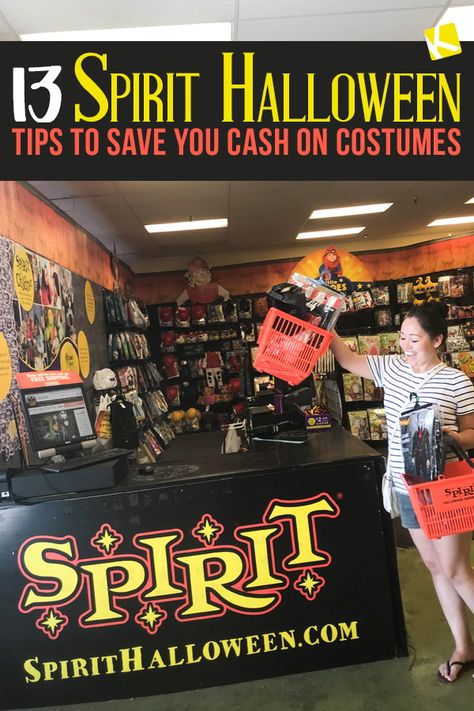 13 Spirit Halloween Tips to Save You Cash on Costumes - We all know how expensive Halloween costumes can. Use these tips and tricks to help you save money and get that perfect costume! Extreme Budgeting, Sleep Hallow, Expensive Halloween Costumes, Spirit Halloween Coupon, Spirit Halloween Store, Halloween Coupons, Halloween Tips, Spirit Costume, Spirit Halloween Costumes