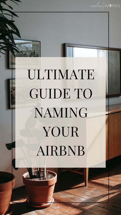 Air Bnb Entry Way, Airbnb Themes Ideas, Modern Airbnb Design, Airbnb Neon Sign Ideas, Airbnb Title Ideas, Airbnb Owners Closet Organization, Beach House Airbnb Decor, Rustic Airbnb Decor, Short Term Rental Business Names