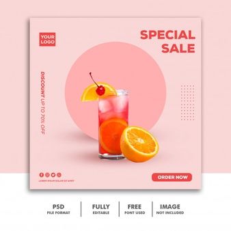 Template Food, Desain Editorial, Graphisches Design, Instagram Banner, Instagram Template Design, Social Media Ideas Design, Food Graphic Design, 카드 디자인, Youtube Banner