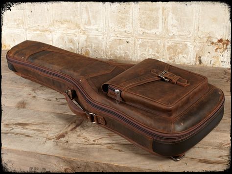 "The Revelator" Electric Guitar Bag: Black Whiskey. Guitar Bag Aesthetic, Bass Guitar Case, Bass Guitar Straps, Acoustic Guitar Strap, Electric Guitar Case, Black Whiskey, Guitarist Gifts, Guitar Bag, Leather Guitar Straps