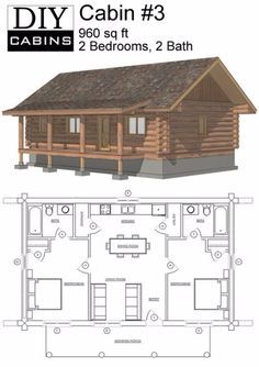 6 really cozy little log cabin floor plans Hunting Cabin Plans, House Plans Layout, Log Cabin Flooring, Yard Layout, Diy Cabins, Cabin Plans With Loft, Log Cabin Plans, Log Cabin Floor Plans, Cabin Loft