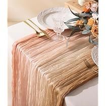 Boho Bridal Shower Table Decor, Boho Party Table Decor, Cheesecloth Table Runner Wedding, Cheese Cloth Table Runner, Boho Party Decor, Cheese Cloth Table, Bridal Shower Fall, Modern Halloween Decor, Table Runner For Wedding