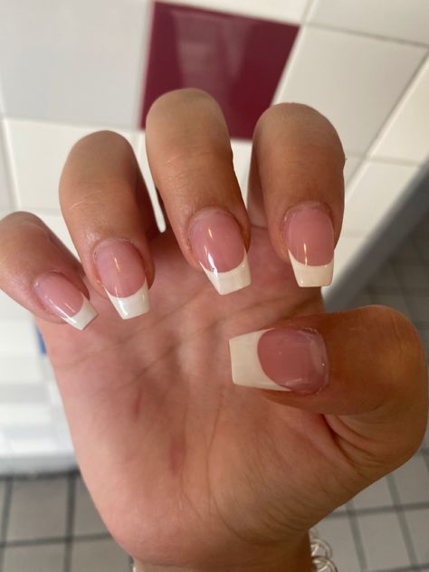 French Manicure Acrylic, Coffin Shaped Nails, Fake Nails French, Unique Nail Art, White Tip Nails, Manicure Designs, Mood Style, French Manicure Nails, Shaped Nails