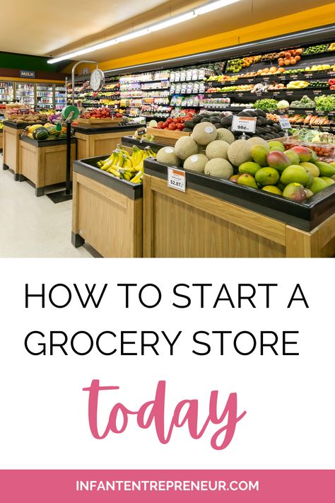 Here are the steps on how you can start a grocery store today. #startgrocerystore #grocerystoredesign #grocerystoreideas #grocerystoreinterior Opening A Grocery Store, Small Grocery Store Design Layout, Small Grocery Store Design, Small Grocery Store, Grocery Store Shopping, Grain Store, Business Plan Outline, Family Compound, Grocery Market