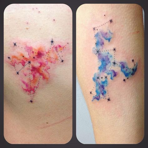101 Best Orion Tattoo Ideas You Have To See To Believe! 16 Outsons Constilation Tattoo, Orion Tattoo, Nebula Tattoo, Astronomy Tattoo, Music Notes Tattoo, Forearm Band Tattoos, Men's Fashion Tips, Star Tattoo Designs, Note Tattoo