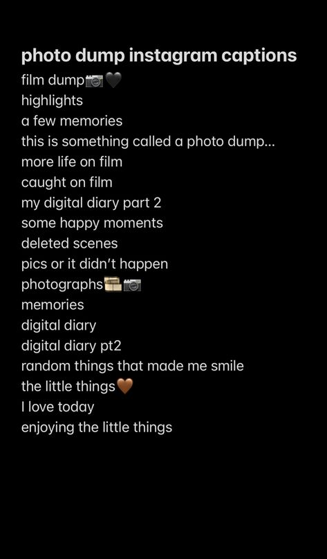 Function Captions For Instagram, Been A While Captions, Core Memories Caption, Birthday Dump Aesthetic, January Dump Captions, Cute Instagram Profile Pictures, Memories Captions Instagram, Insta Captions For Selfies, Clever Instagram Captions