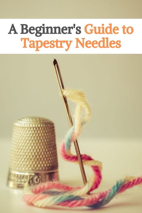 Crochet Tutorials, Sewing Stitches, Sewing Needle, Yarn Projects, Crochet Project, Stitch Embroidery, Tapestry Needle, Crochet Techniques, Beginners Guide