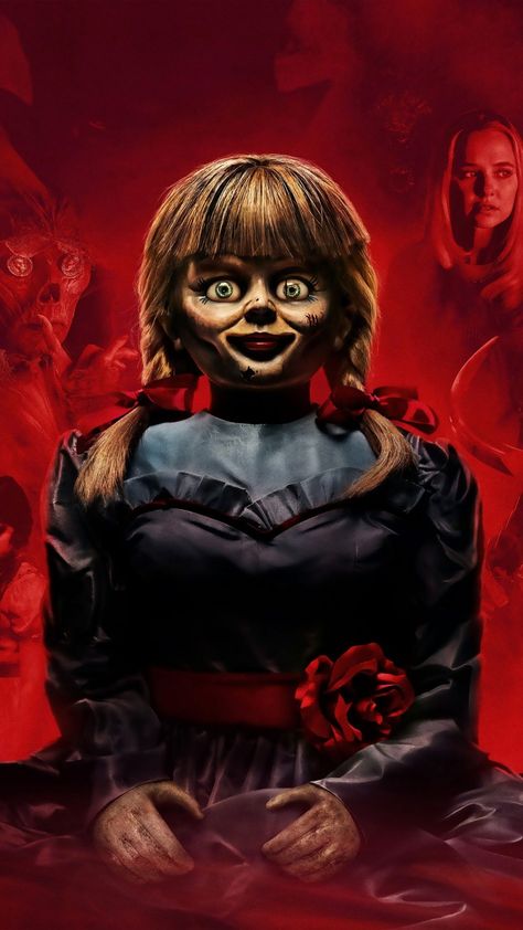 Annabelle Doll Comes Home 2019 4K Ultra HD Mobile Wallpaper. Annabelle Wallpaper, Annabelle Horror, Horror Wallpapers Hd, Annabelle Comes Home, Ed E Lorraine Warren, Es Pennywise, Iphone Wallpaper Kate Spade, Annabelle Doll, Watercolor Wallpaper Iphone