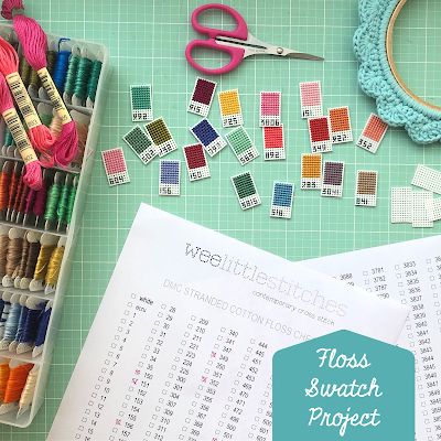 weelittlestitches: Floss Swatch Project Organisation, Cross Stitch Patterns Free Easy, Embroidery Floss Storage, Floss Storage, Dmc Floss Chart, Stitch Colors, Cross Stitch Floss, Yarn Organization, Easy Cross Stitch Patterns