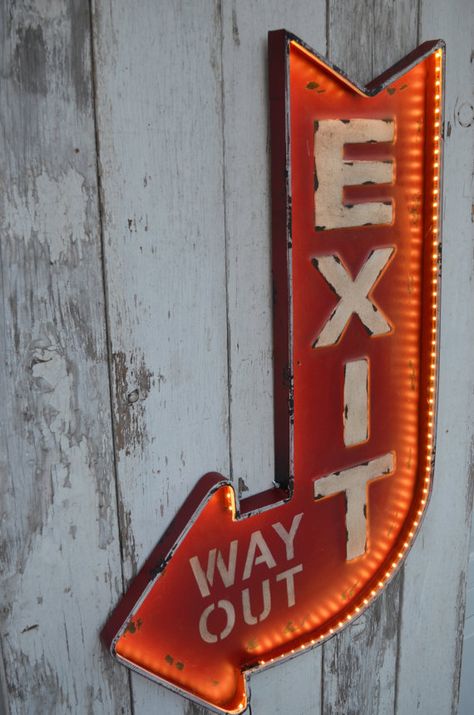 . General Store Sign, Dance Studio Decor, Diy Seating, Black Lodge, Store Sign, Man Cave Art, Cave Art, Exit Sign, Arrow Signs