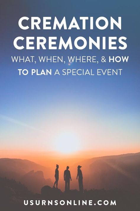 Here's everything you need to know about planning a cremation ceremony to celebrate your loved one who has been (or will be) cremated. What to do with the ashes, how to choose a cremation urn, things to say and do, and everything else you need to create a beautiful service. #cremation #funerals #memorialservice Rosario, Internment Of Ashes Ceremony, Spreading Ashes Ceremony Ideas, Funeral Centerpieces, Companion Urns, Cremated Remains, Cremation Services, Silly Songs, Funeral Urns