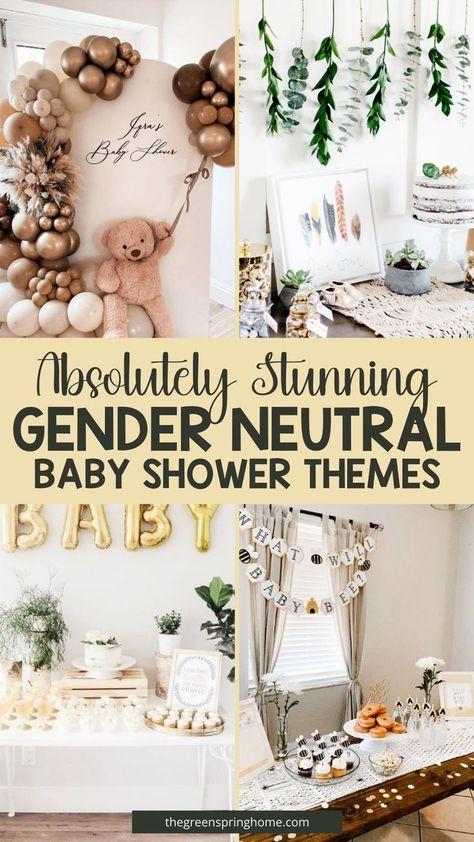 Elevate your baby shower experience with our curated list of The Best Gender Neutral Unisex Baby Shower Themes! Explore themed baby showers that capture the essence of joy and celebration. From simple baby shower ideas to classy events, find the perfect theme for your memorable day. Flowers For Baby Shower Gender Neutral, Trending Baby Shower Themes 2024, Non Themed Baby Shower Ideas, Baby Shower Decor Gender Neutral, Spring Gender Neutral Baby Shower Ideas, Organic Baby Shower Ideas, Gender Neutral Shower Theme, Simple Neutral Baby Shower Ideas, Baby Shower Decor Ideas Neutral