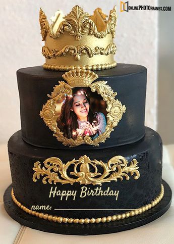 Big Birthday Cake, Birthday Wishes With Photo, Birthday Cake Write Name, Birthday Card With Photo, Birthday Cake Writing, Happy Birthday Cake Photo, Cake Frame, Birthday Wishes With Name, Birthday Cake For Husband