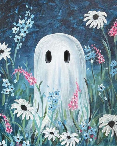 Painting Parties & Classes in Naperville - Paint & Sip Events Halloween Sip And Paint, Easy Paint Party Paintings, Paint N Sip Ideas Easy, Toddler Painting Ideas On Canvas, Acrylic Ghost Painting, Paint N Sip Ideas Canvases, Easy Kid Painting Ideas, Family Paint Night Ideas, Wine And Paint Ideas