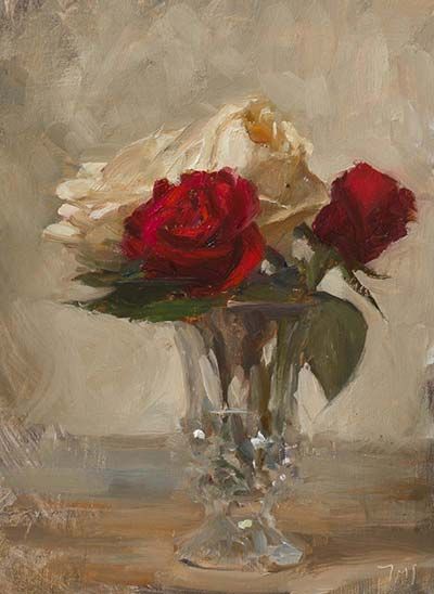 Roses In A Vase, Art Classique, Soyut Sanat Tabloları, Muse Art, Impressionist Artists, Southwest Art, Daily Painting, Aesthetic Painting, Old Paintings