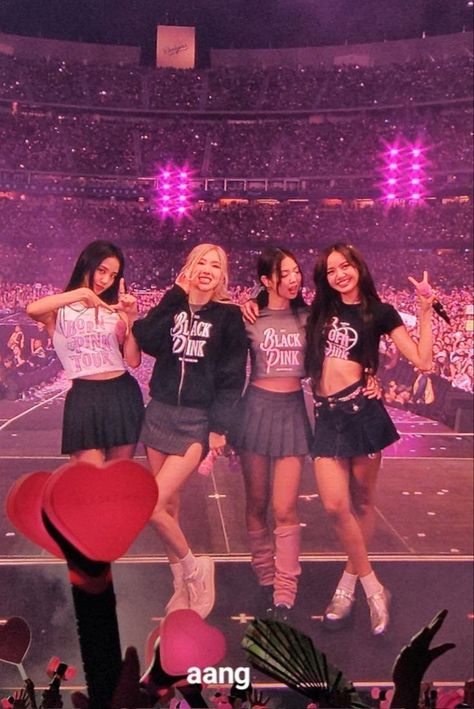 Blackpink Ot4, Blackpink Outfits, Blackpink Born Pink, Liz Gillies, Concert Photos, Concert Aesthetic, Pink Tour, Born Pink World Tour, All Eyes On Me