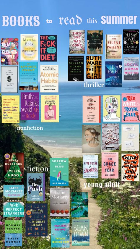 #books #booktok #reading #bookaesthetic #bookrecommendations #sevenhusbands #summer #reader #readingaesthetic #book #vibes #art #movies #travel #music Booktok Reading List, Books To Read In The Summer, Summer Book Recommendations, Books Tbr, Book Vibes, Summer Reads, Art Movies, Unread Books, Travel Music