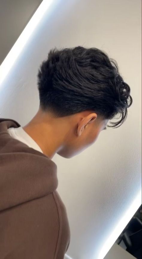 Anime Fade Haircut, Middle Part Low Taper Haircut, Taper Fade For Straight Hair, Low Taper Fade Haircut Long Hair Men, Low Taper For Straight Hair, Very Low Taper Fade, Taper Fade Mens Haircut, Blowout Hairstyles Men, Low Taper Long Hair Men