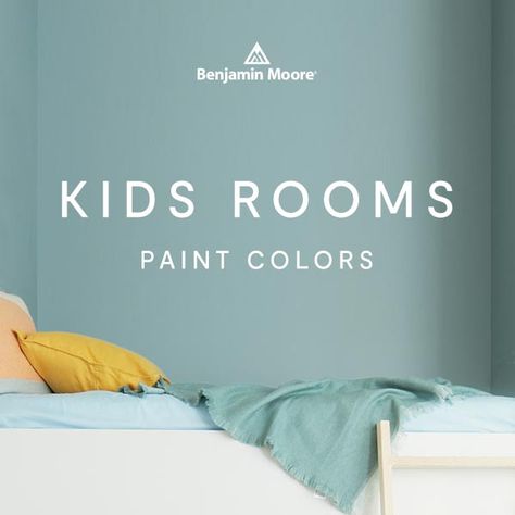 With 3,500+ options, Benjamin Moore has the paint color for every kid's room, and every personality. What paint color will make their spirit soar? Check out these kid-centric paint colors and make them your own! Best Paint Color For Playroom, Benjamin Moore Playroom Colors, Children’s Bedroom Colour Ideas, Paint Color For Playroom, Gender Neutral Playroom Colors, Neutral Boys Bedroom Paint Colors, Kid Bedroom Colors, Toy Room Paint Colors, Shared Kids Room Boy And Girl Paint Wall Colors