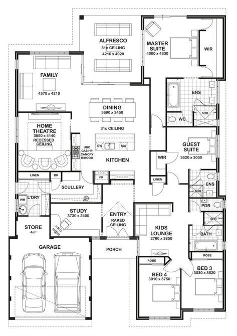 Floor Plan Friday: Storage/Laundry/Scullery Studio Layout, Bathroom Guest, Beach House Plans, Kitchen Floor Plans, Barndominium Floor Plans, Home Design Floor Plans, Safe Room, Floor Plan Layout, Bedroom House Plans