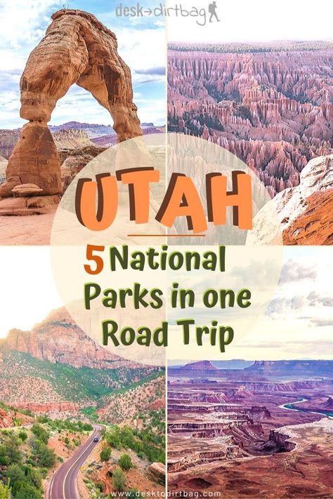 Southern Utah is probably the best place in the country for the sheer concentration of national parks and natural beauty, visit all five national parks (and more cool places) with this Utah national park road trip guide. #utah #nationalparks #roadtrip #outdoors #nationalparksroadtrip #scenicroads Utah Parks, Utah National Parks Road Trip, Utah Vacation, Road Trip Map, Utah Road Trip, Cool Places, National Park Vacation, Scenic Roads, Utah Travel