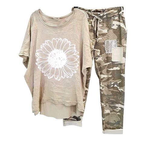 Two Piece Summer Outfit, Beach Outfit For Women, Linen Sets, Plus Size Pajamas, Resort Wear For Women, Set Outfits, Camouflage Pants, Top And Pants Set, Sets For Women